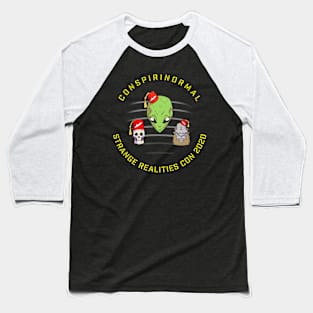 Strange Realities Conference 2020 Official Baseball T-Shirt